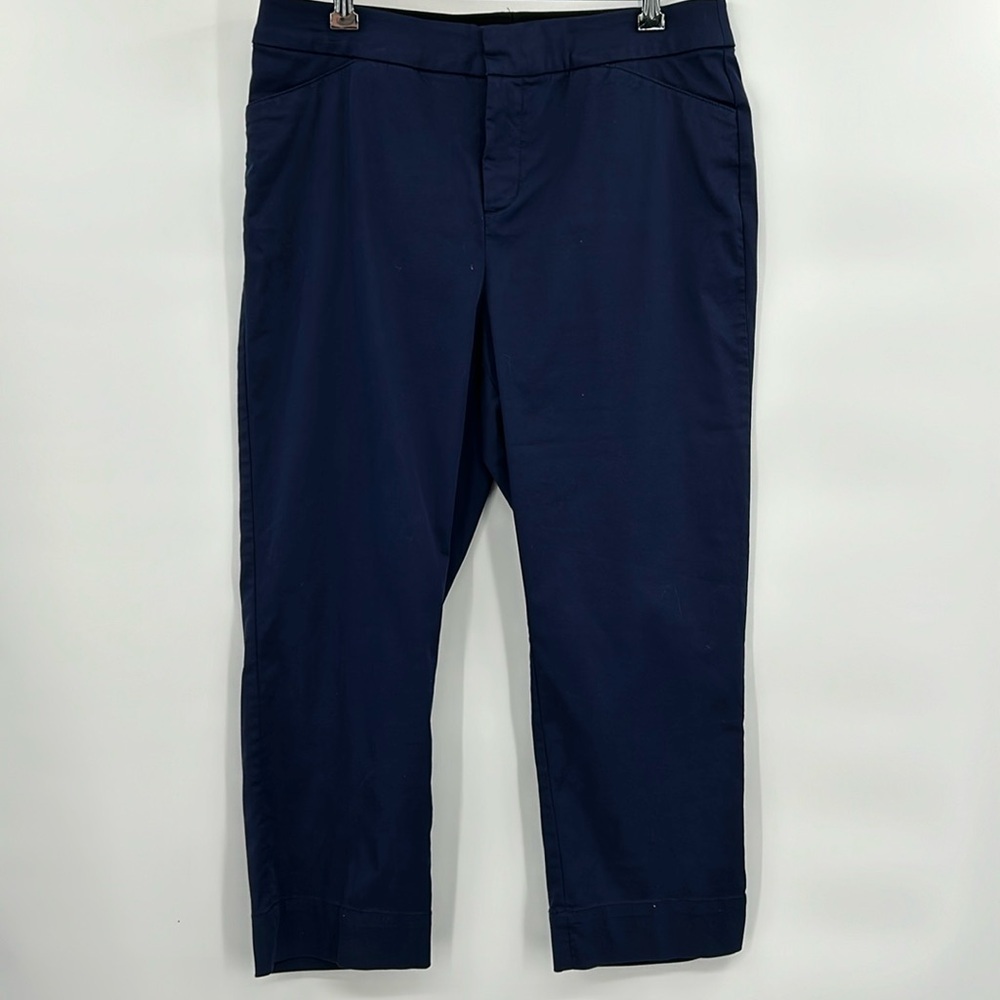 Soma Summerweight Crop Pant Women's Medium Tummy Slimming Navy Blue